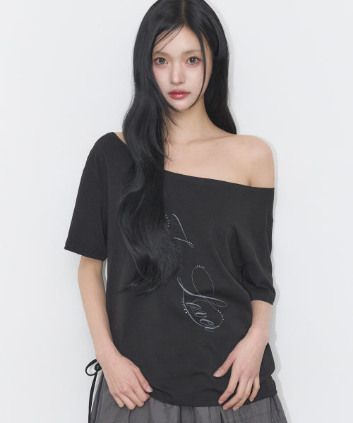 RIBBON SHIRT - 4 COLORS BLACK