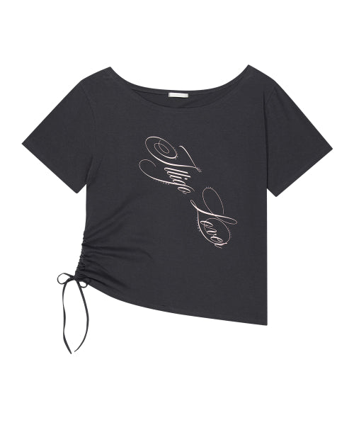 RIBBON SHIRT - 4 COLORS CHARCOAL
