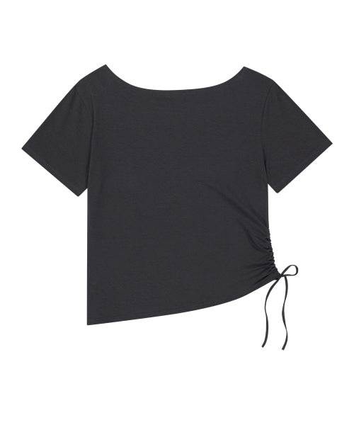 RIBBON SHIRT - 4 COLORS CHARCOAL