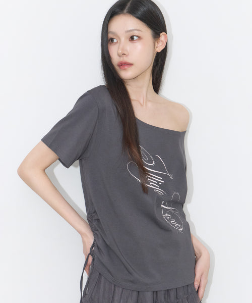 RIBBON SHIRT - 4 COLORS CHARCOAL