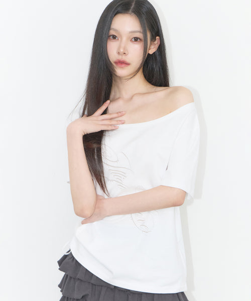 RIBBON SHIRT - 4 COLORS WHITE