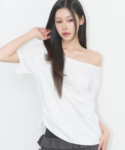 RIBBON SHIRT - 4 COLORS WHITE