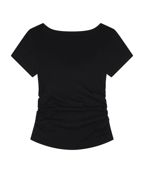 LAYERED RIBBON SHIRT - 4 COLORS BLACK