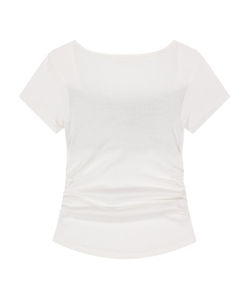 LAYERED RIBBON SHIRT - 4 COLORS WHITE