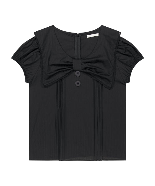 COLLAR BLOUSE - 4 COLORS BLACK