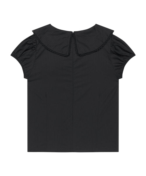 COLLAR BLOUSE - 4 COLORS BLACK