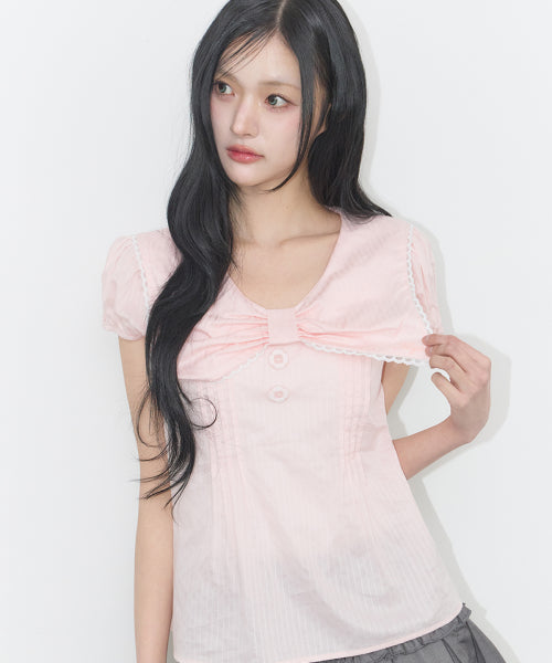 COLLAR BLOUSE - 4 COLORS PINK