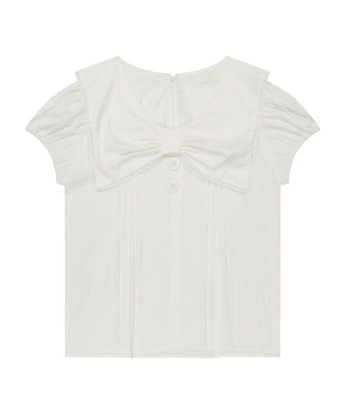 COLLAR BLOUSE - 4 COLORS WHITE