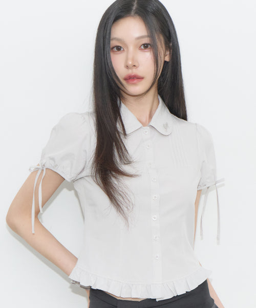 PUFF BLOUSE PINK - 3 COLORS GREY