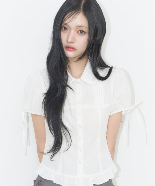 PUFF BLOUSE PINK - 3 COLORS WHITE