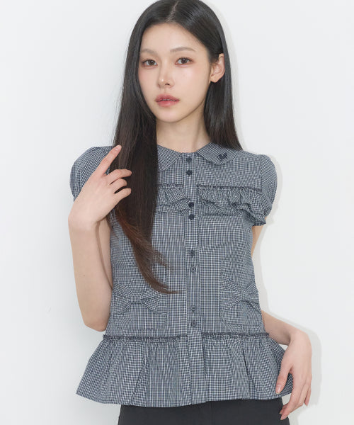 POCKET BLOUSE PINK - 4 COLORS NAVY