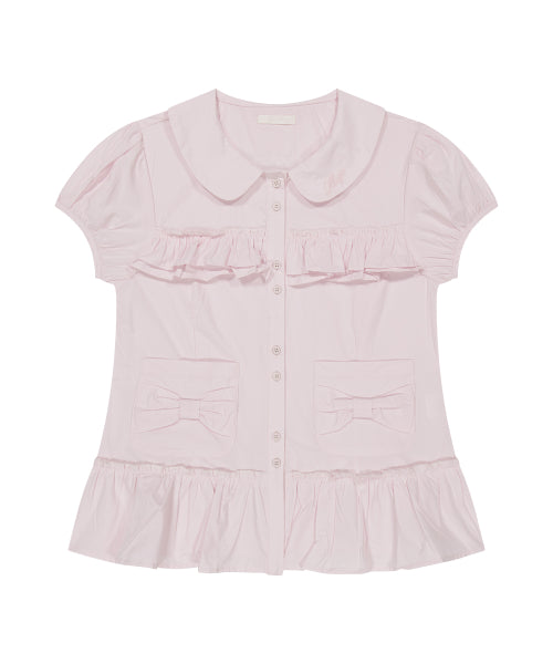 POCKET BLOUSE PINK - 4 COLORS PINK