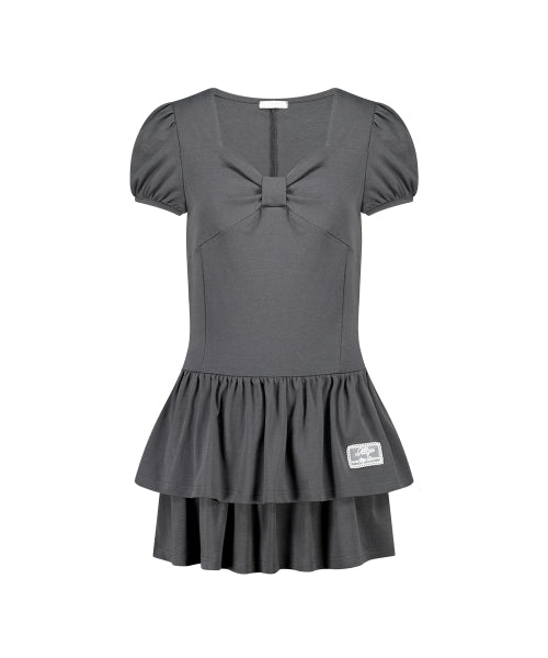 MINI DRESS - 3 COLORS CHARCOAL