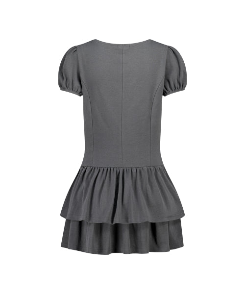 MINI DRESS - 3 COLORS CHARCOAL