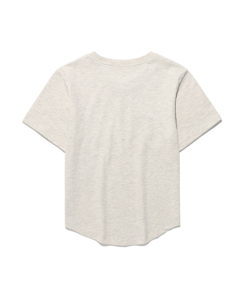 MESSY ALPHA LOGO T-SHIRT - 3 COLORS OATMEAL