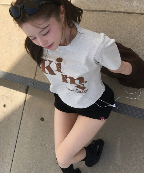 MESSY ALPHA LOGO T-SHIRT - 3 COLORS OATMEAL