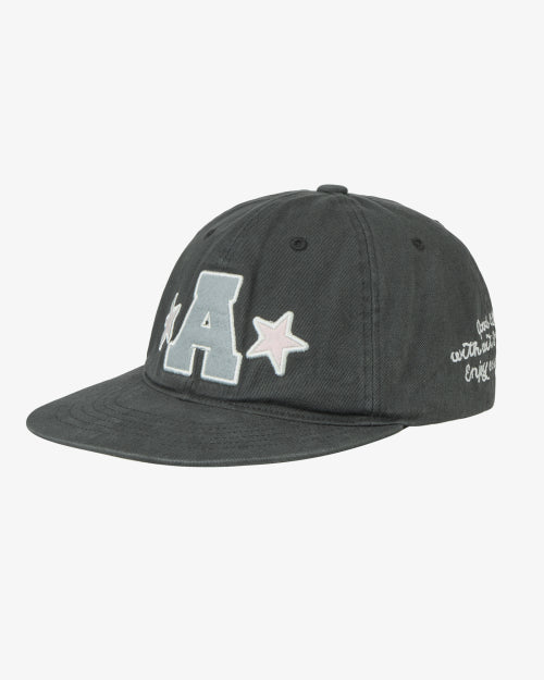 WASHED CAPITAL LOGO CAP - 3 COLORS CHARCOAL