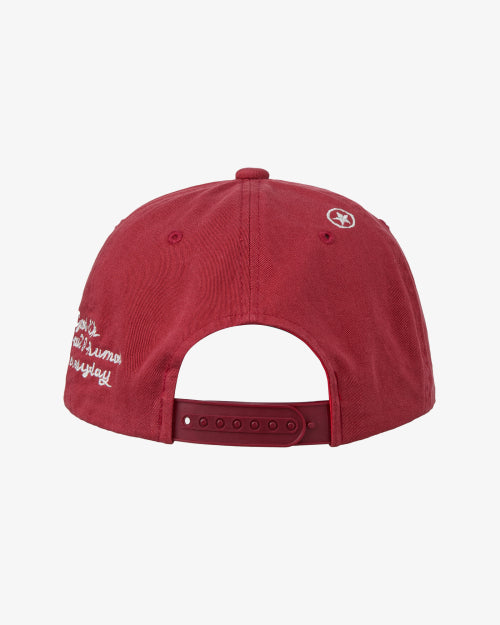 WASHED CAPITAL LOGO CAP - 3 COLORS RED