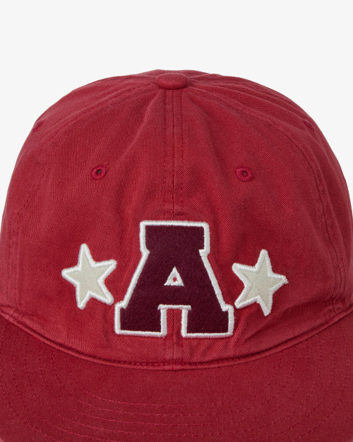 WASHED CAPITAL LOGO CAP - 3 COLORS RED