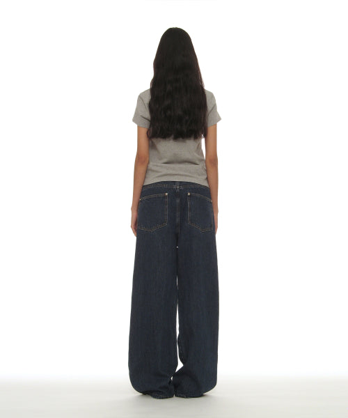PERIOD PRINTED TEE - 7 COLORS MELANGE GREY