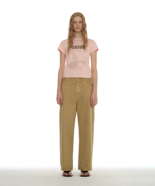 PERIOD PRINTED TEE - 7 COLORS PINK