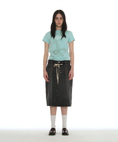 PERIOD PRINTED TEE - 7 COLORS SKY BLUE