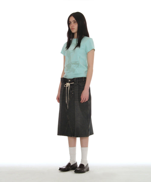 PERIOD PRINTED TEE - 7 COLORS SKY BLUE