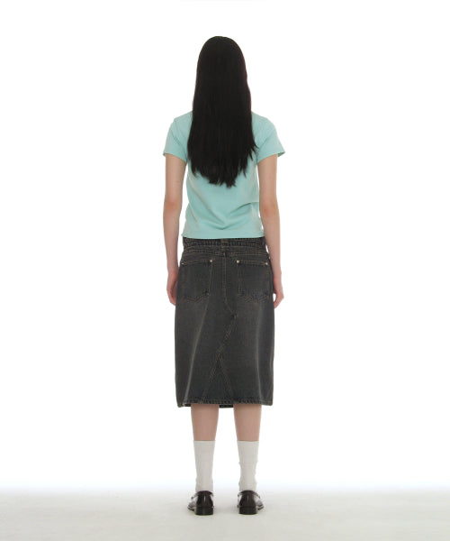 PERIOD PRINTED TEE - 7 COLORS SKY BLUE