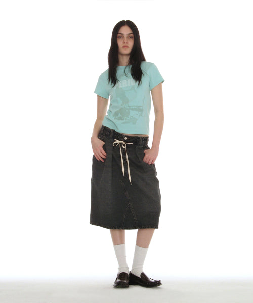PERIOD PRINTED TEE - 7 COLORS SKY BLUE