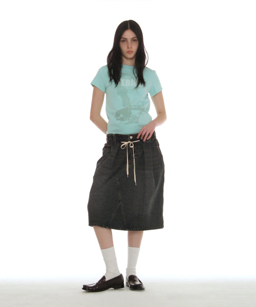 PERIOD PRINTED TEE - 7 COLORS SKY BLUE