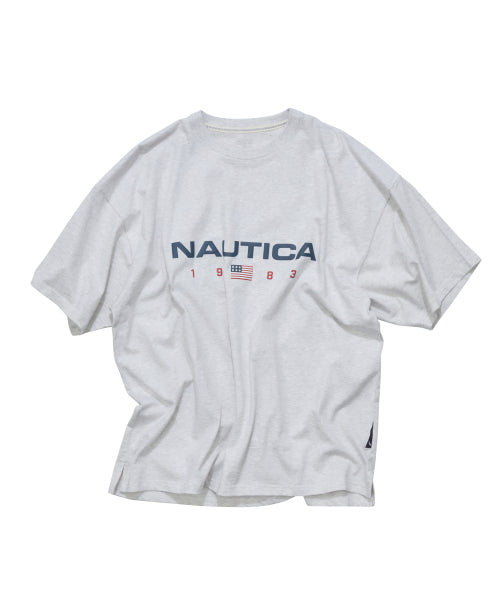 83 FLAG LOGO T-SHIRT - 4 COLORS MELANGE GREY