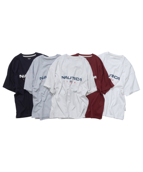83 FLAG LOGO T-SHIRT - 4 COLORS BURGUNDY