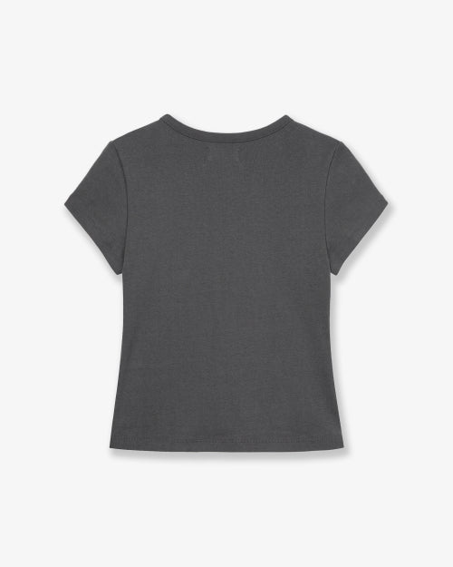 MUSHROOM HOTFIX TEE - 2 COLORS CHARCOAL