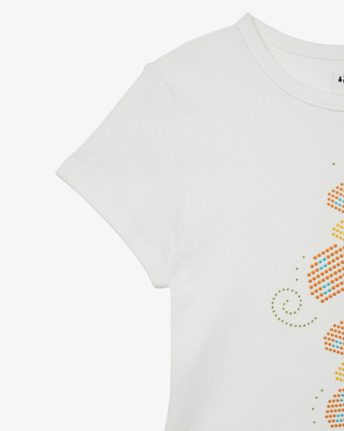 MUSHROOM HOTFIX TEE - 2 COLORS WHITE