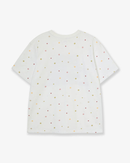 WEB LOGO COLOR DOT T SHIRTS - 2 COLORS WHITE
