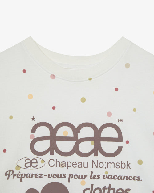 WEB LOGO COLOR DOT T SHIRTS - 2 COLORS WHITE