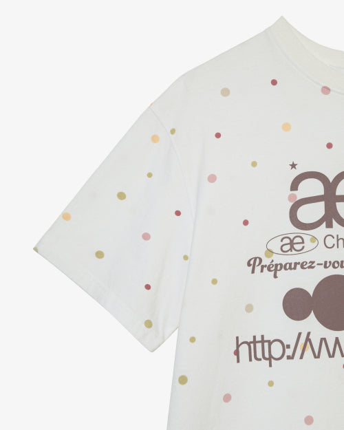 WEB LOGO COLOR DOT T SHIRTS - 2 COLORS WHITE