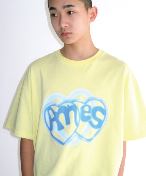 HEART SPRAY TEE - 3 COLORS YELLOW