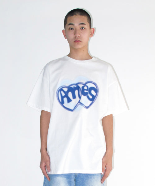 HEART SPRAY TEE - 3 COLORS WHITE
