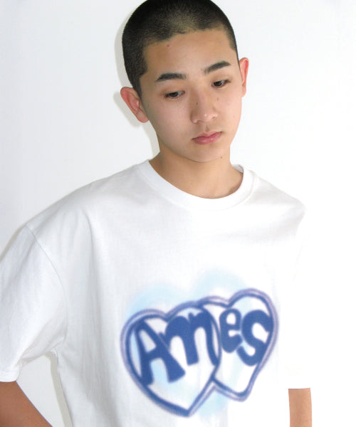 HEART SPRAY TEE - 3 COLORS WHITE
