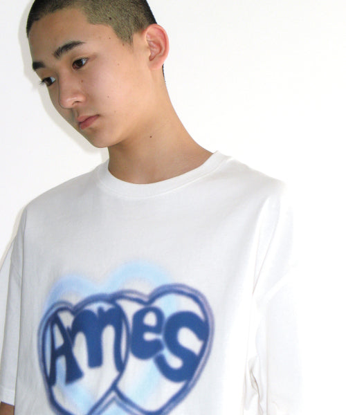 HEART SPRAY TEE - 3 COLORS WHITE