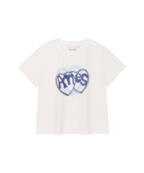 HEART SPRAY TEE - 3 COLORS WHITE