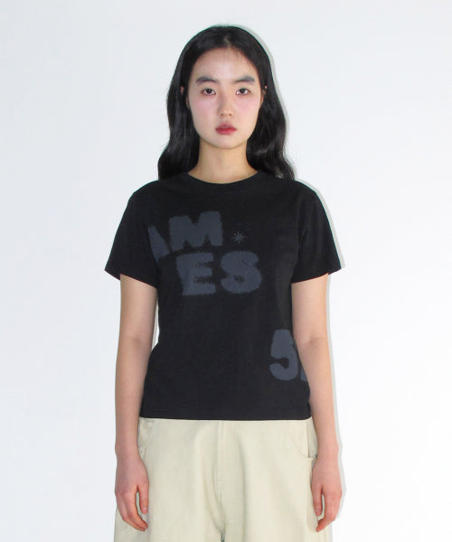 SPRAY 52 TYPO TEE - 3 COLORS BLACK