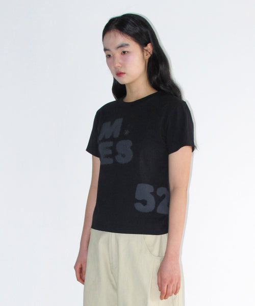 SPRAY 52 TYPO TEE - 3 COLORS BLACK