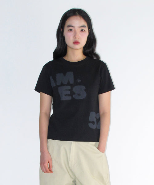 SPRAY 52 TYPO TEE - 3 COLORS BLACK