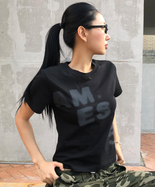 SPRAY 52 TYPO TEE - 3 COLORS BLACK