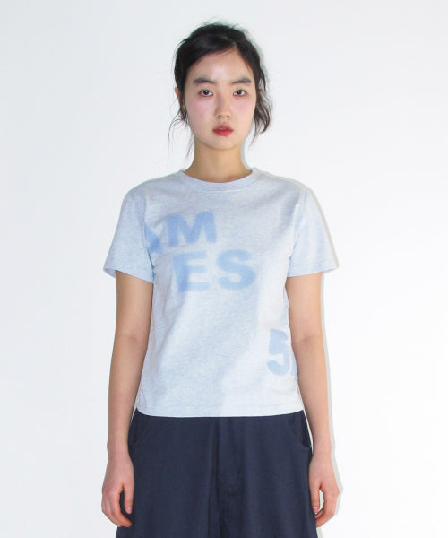 SPRAY 52 TYPO TEE - 3 COLORS BLUE