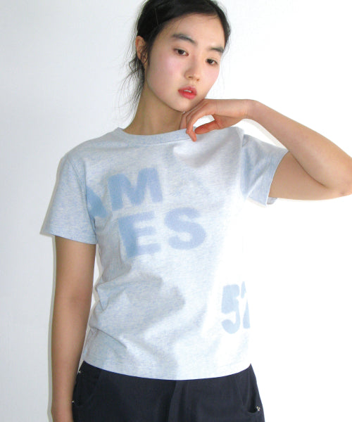 SPRAY 52 TYPO TEE - 3 COLORS BLUE