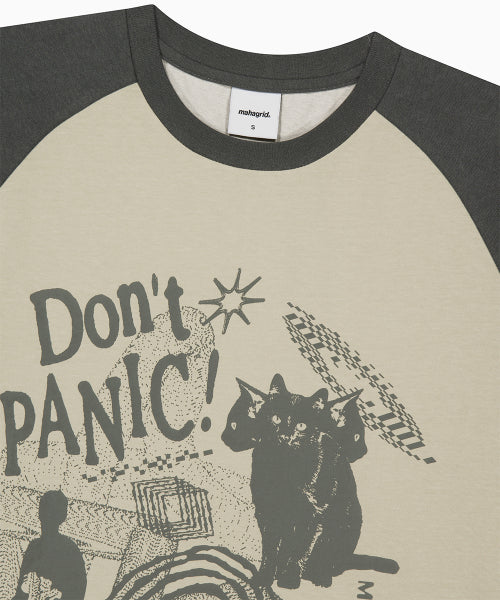 DON’T PANIC PIGMENT RAGLAN TEE - 2 COLORS