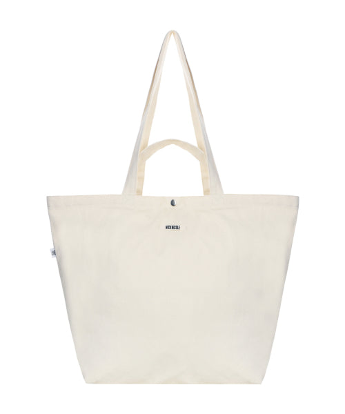 BUTTERFLY GRAPHIC CANVAS BAG OATMEAL - 2 COLORS OATMEAL
